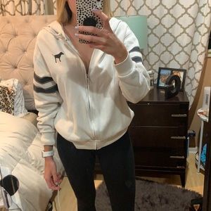 Victoria Secret PINK - white zip up